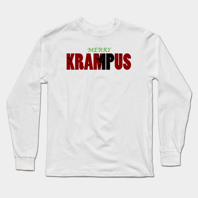 Merry Krampus Long Sleeve T-Shirt by Tuckerjoneson13